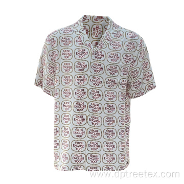 Custom Full Printing Short Sleeve Summer Casual Shirt